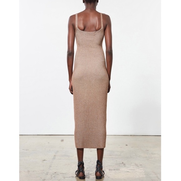 Mara Hoffman Midi Ribbed Sleeveless Ivy Knit Dress - Picture 5 of 6